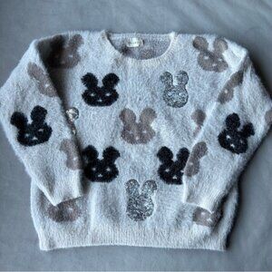 Dreamers ~ Fuzzy Bunny Sweater ~ Womens Size Medium